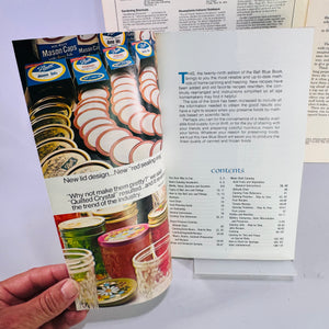 Vintage Home Canning Book Bundle Ball Blue Book No. 29 Ortho All About Pickling & Michigan Freezing Foods