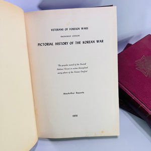 Veterans of Foreign Wars Memorial Edition History Book Set WWII Vol. I & II Korean War 1951