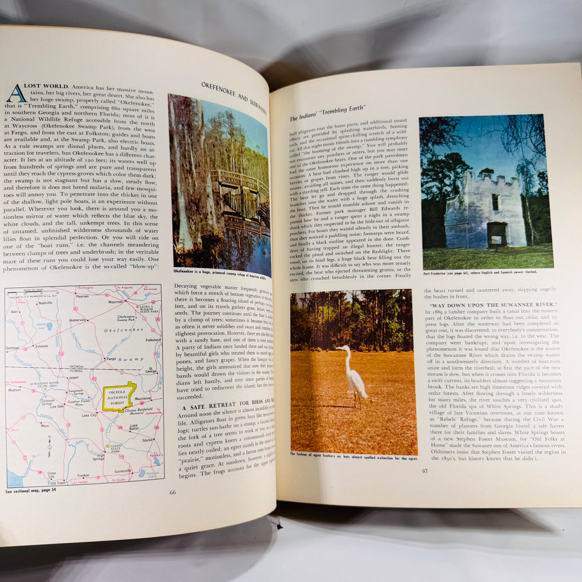 Hammond’s Travel Encyclopedia of America – Classics Edition (1957) Large Vintage Atlas