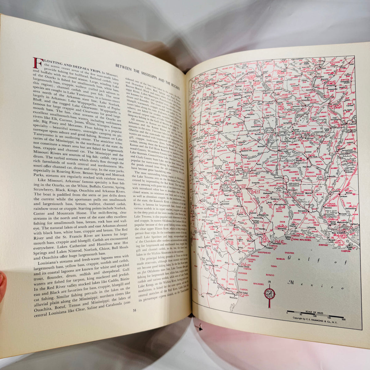 Hammond’s Travel Encyclopedia of America – Classics Edition (1957) Large Vintage Atlas