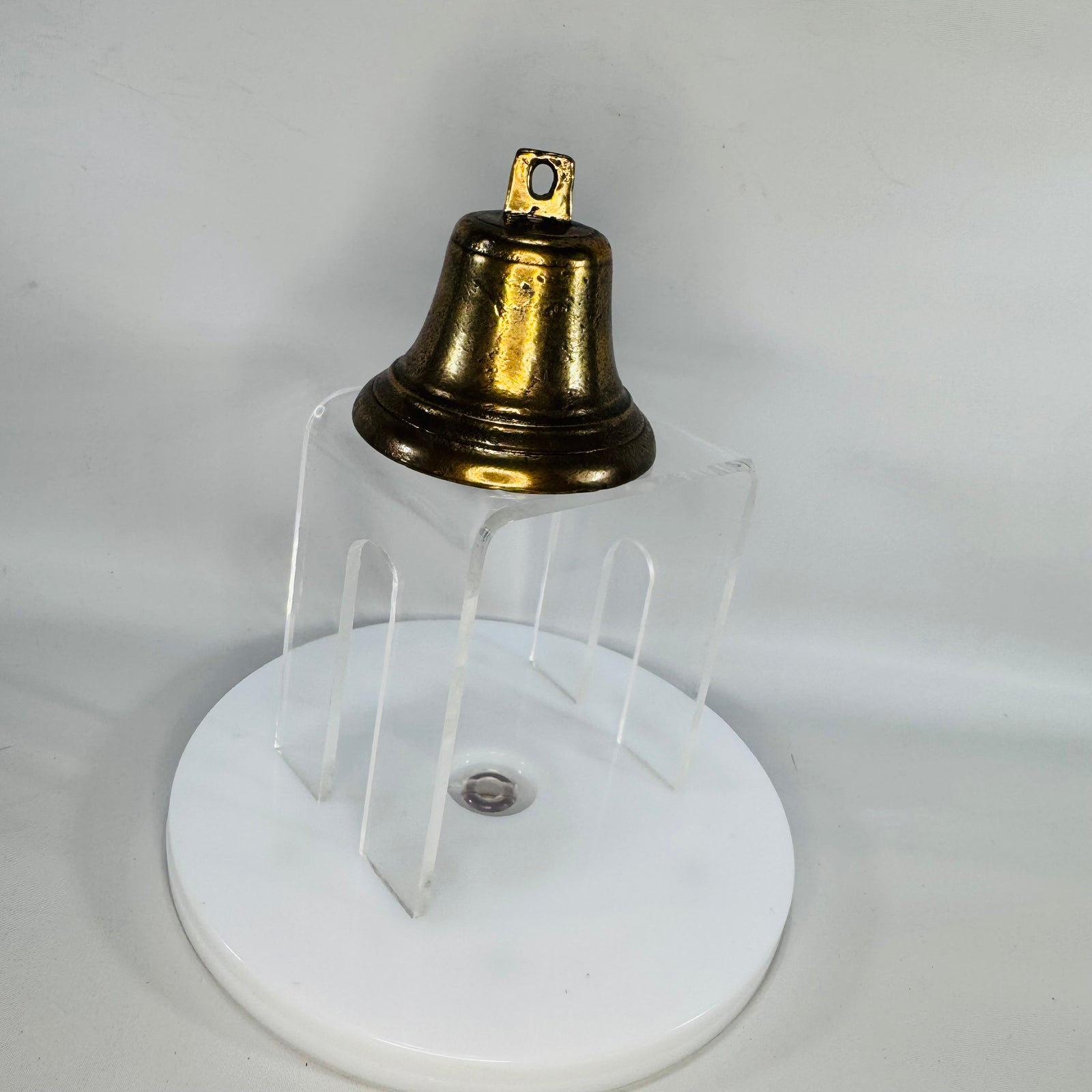 Vintage Brass-Tone Metal Bell — 3" Hand/Hanging Bell 1970s | Sweet Ringing Sound, Vintage Bells & Home Décor