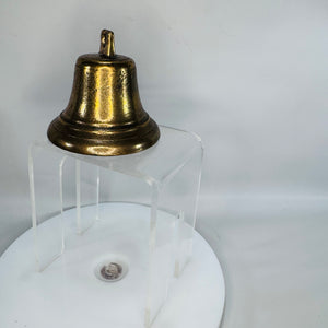 Vintage Brass-Tone Metal Bell — 3" Hand/Hanging Bell 1970s | Sweet Ringing Sound, Vintage Bells & Home Décor