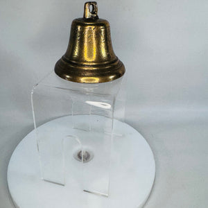Vintage Brass-Tone Metal Bell — 3" Hand/Hanging Bell 1970s | Sweet Ringing Sound, Vintage Bells & Home Décor
