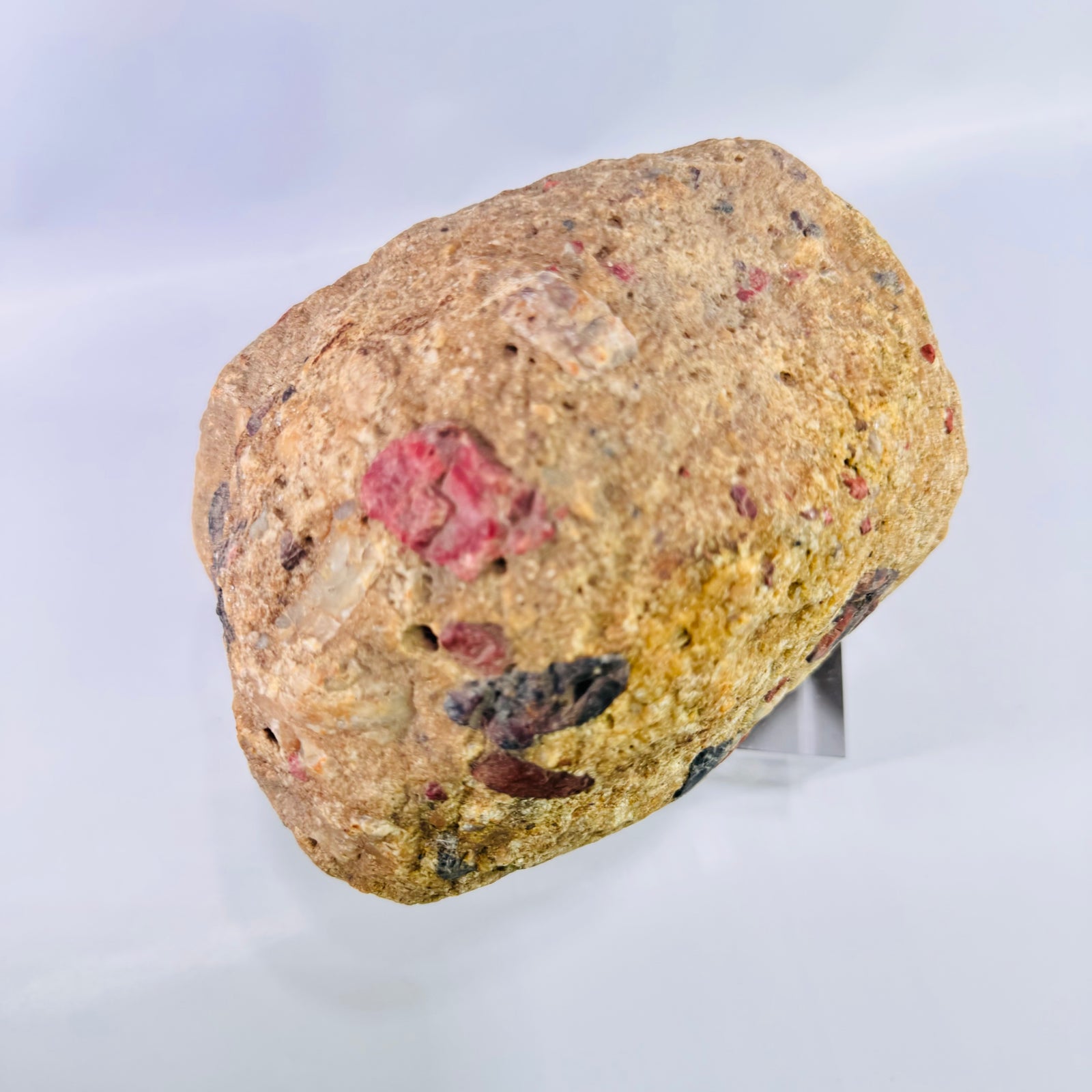 Large Michigan Puddingstone Display Rock 6 lb 4 oz Natural Jasper Conglomerate Quartzite Specimen