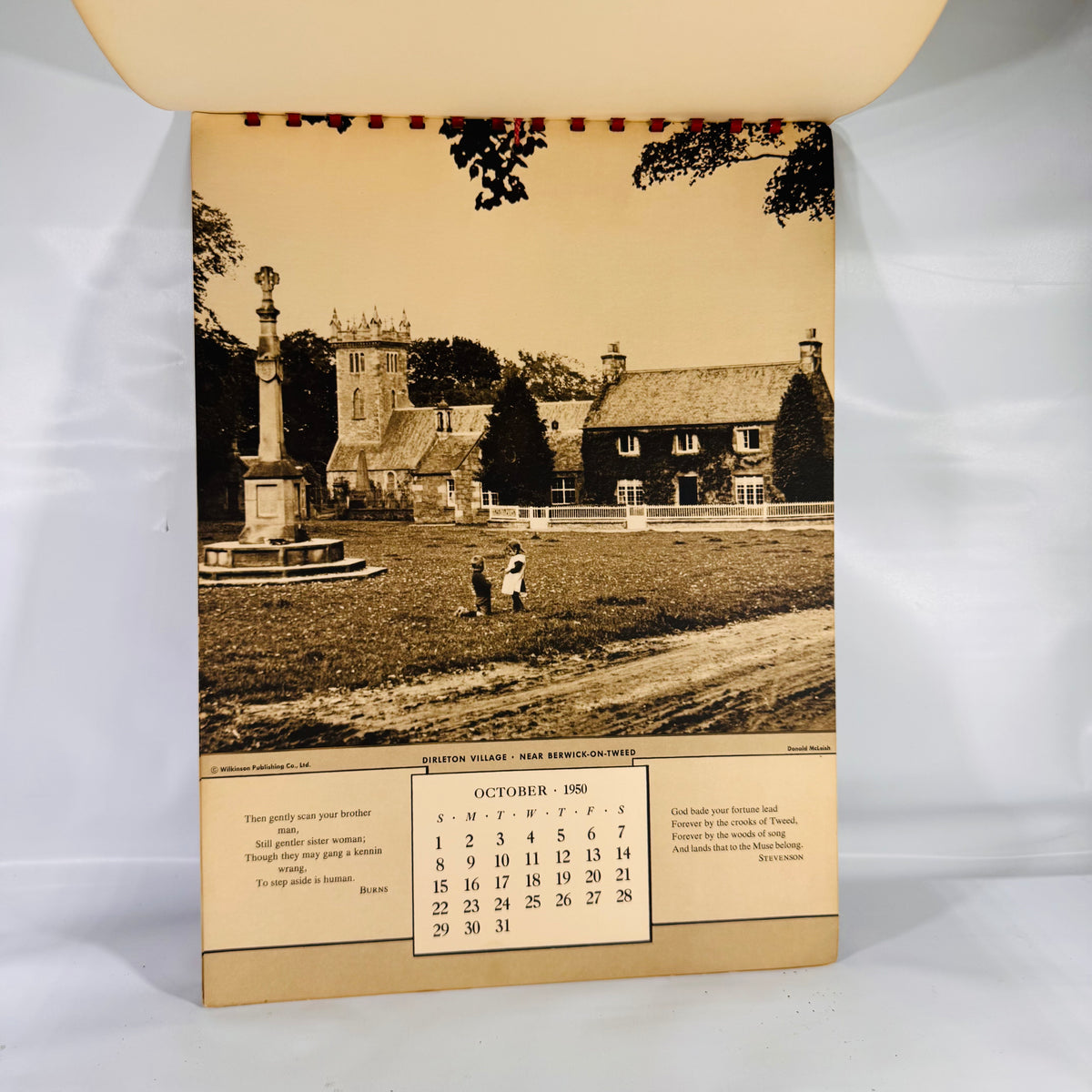 Bonnie Scotland Calendar 1950 Vintage Wall Calendar | Wilkinson Publishing Co.