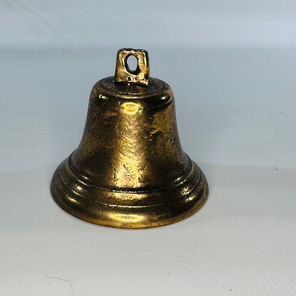 Vintage Brass-Tone Bell – Classic Ringing Desk Decor - Reading Vintage