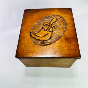 Vintage Wooden Recipe Box Filled with Handwritten Typed Recipe Cards Kitchen Recipe File