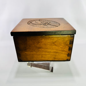 Vintage Wooden Recipe Box Filled with Handwritten Typed Recipe Cards Kitchen Recipe File