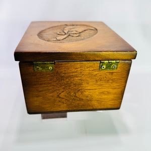 Vintage Wooden Recipe Box Filled with Handwritten Typed Recipe Cards Kitchen Recipe File