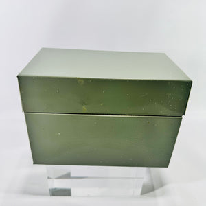 Vintage Ohio Art Metal Recipe Box with Handwritten Recipe Cards Cookbook Clippings USA