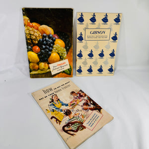 Vintage Kitchen Appliance Manual Bundle | Gibson, Crosley, Freezer Guides Recipes