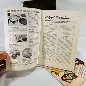 Vintage Kitchen Appliance Manual Bundle | Gibson, Crosley, Freezer Guides Recipes