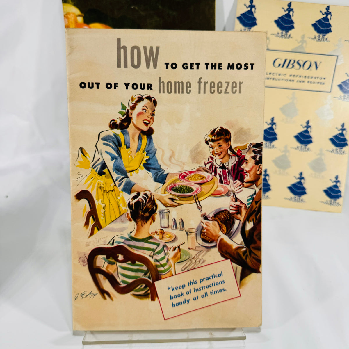 Vintage Kitchen Appliance Manual Bundle | Gibson, Crosley, Freezer Guides Recipes