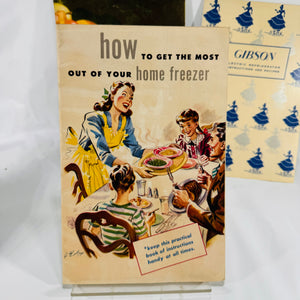 Vintage Kitchen Appliance Manual Bundle | Gibson, Crosley, Freezer Guides Recipes