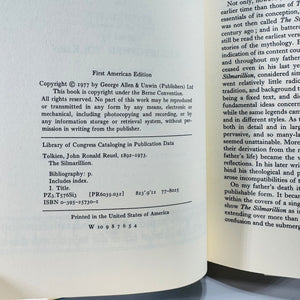 Vintage Fantasy Epic The Silmarillion (1977) — J.R.R. Tolkien | Hardcover with Dust Jacket, Fantasy