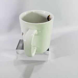 Vintage Papel Puppy Love Coffee Mug, Vagabond Creations Dog Lover Ceramic Mug Made in Japan, It's More Than Puppy Love Cup