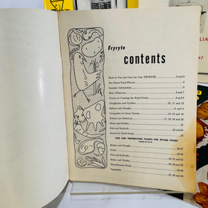 Vintage Frying Appliance Pamphlet Bundle: Sunbeam, Kenmore, Fryryte, Spry Recipe Booklet