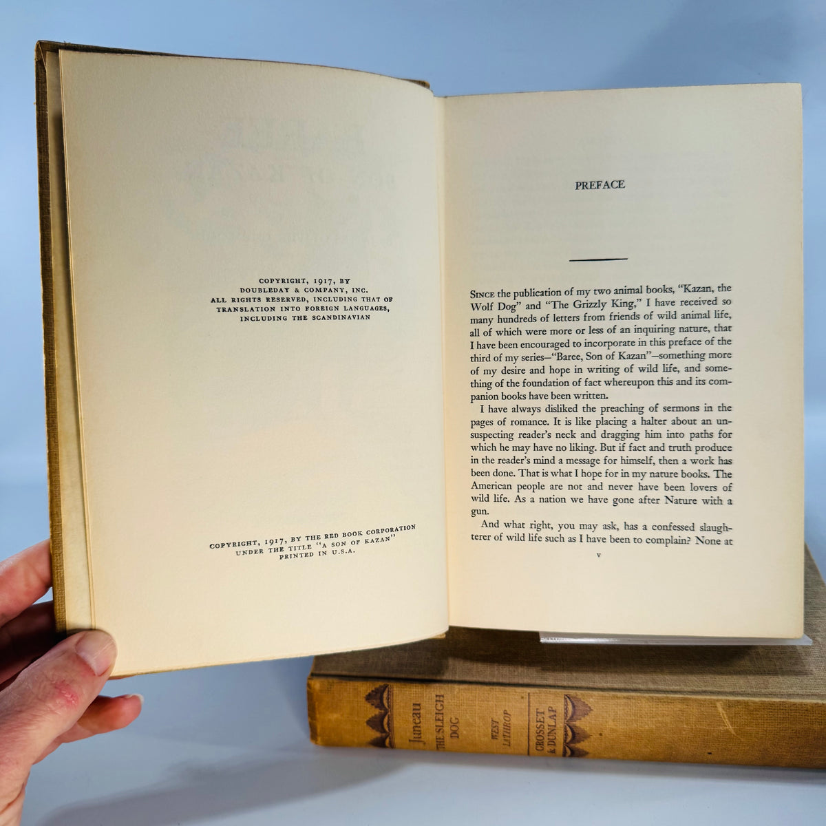 Vintage Animal Adventure Fiction Hardcover Bundle — Baree: Son of Kazan + Juneau: The Sleigh Dog (1917/1942) — Curwood & Lathrop | Illustrated Dog Stories,  Vintage Animal Adventure Fiction
