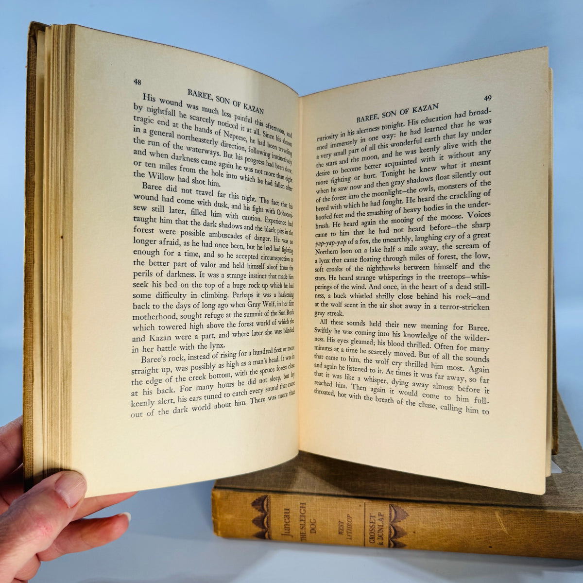 Vintage Animal Adventure Fiction Hardcover Bundle — Baree: Son of Kazan + Juneau: The Sleigh Dog (1917/1942) — Curwood & Lathrop | Illustrated Dog Stories,  Vintage Animal Adventure Fiction