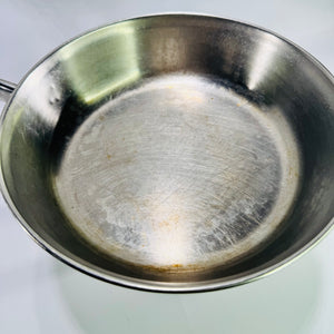 Vintage Revere Ware 1801 Copper Bottom 7 Inch Skillet with Lid Clinton Illinois USA Stainless Fry Pan