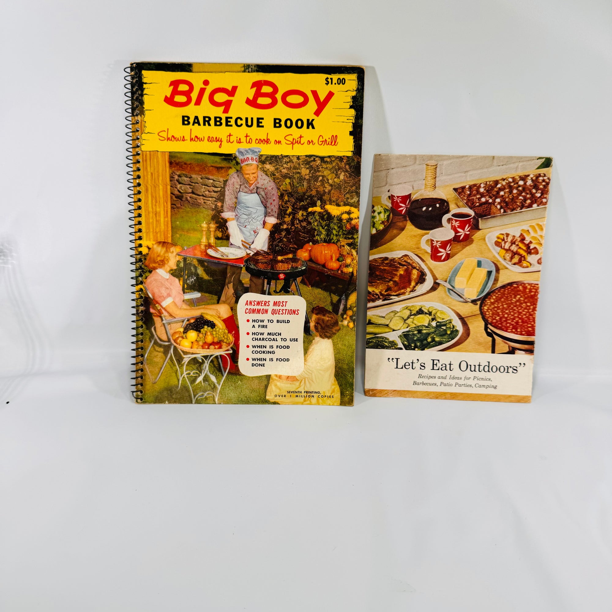 Big Boy Barbecue Book by the Tested Recipe Institute Vintage Spiral 1960 Lets Eat Outdoors American Dairy Association Pamphlet