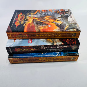 Dragonlance Fifth Age Book Lot Jean Rabe Relics and Omens TSR Fantasy Paperbacks Bundle