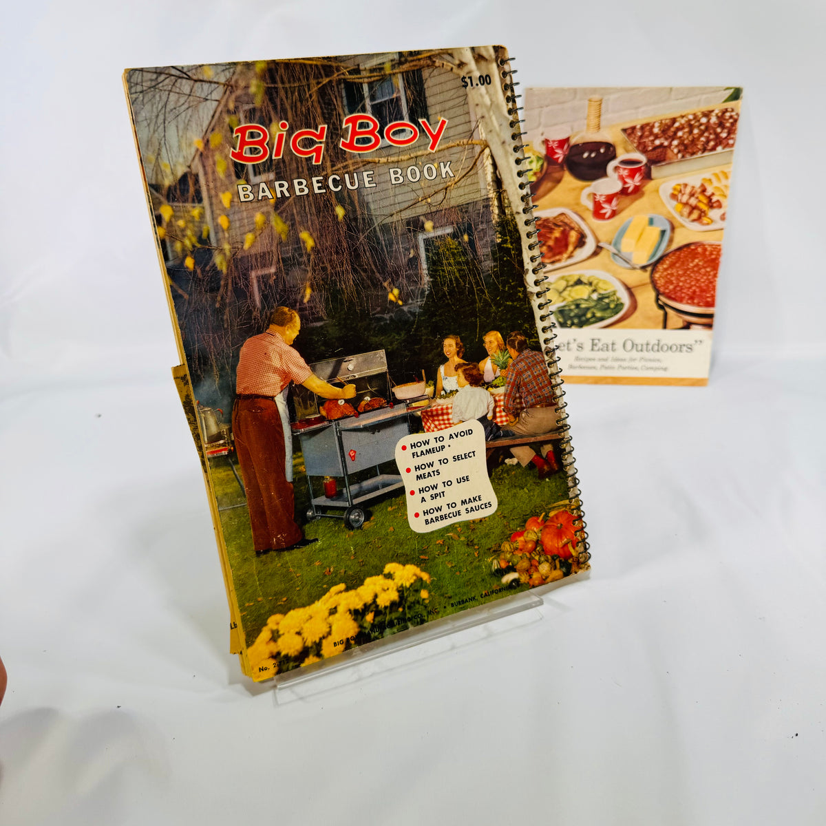 Big Boy Barbecue Book by the Tested Recipe Institute Vintage Spiral 1960 Lets Eat Outdoors American Dairy Association Pamphlet