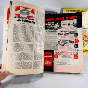 Popular Mechanics Magazines • Sept, Oct & Dec 1960 Lot of 3 • 9 × 6 × 0.05 in • Vintage Tech & DIY Inspiration