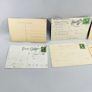 Antique Embossed Best Wishes Postcards Lot of 6 Floral Greeting Cards Germany Edwardian 1908–1914 Bundle