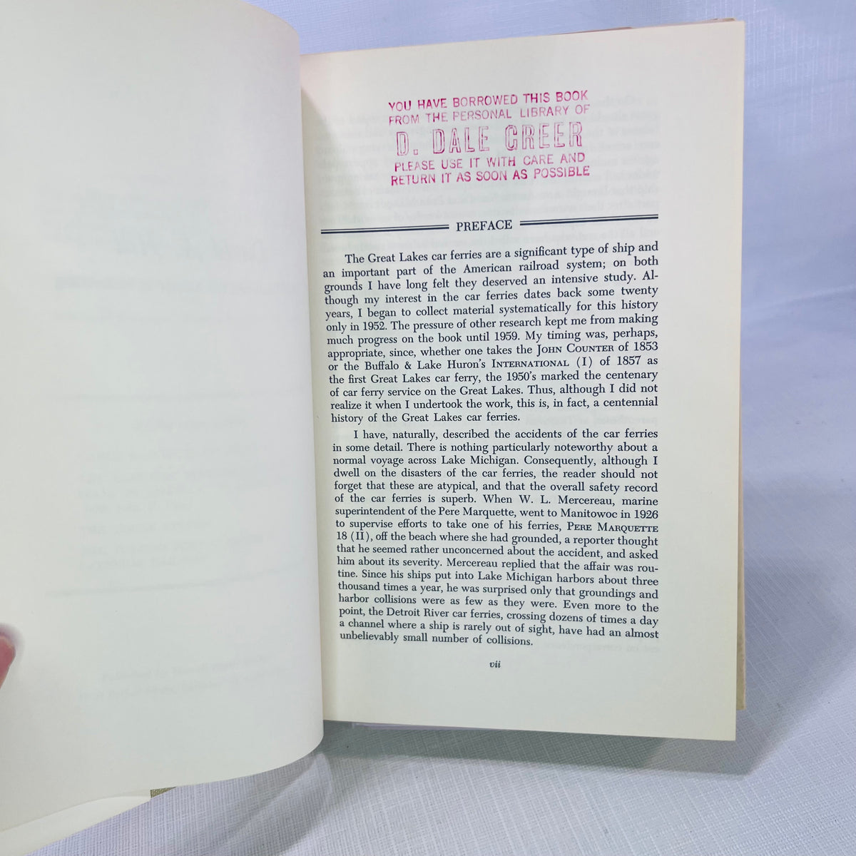 The Great Lake Car Ferries by George W. Hilton 1962 Howell-North
