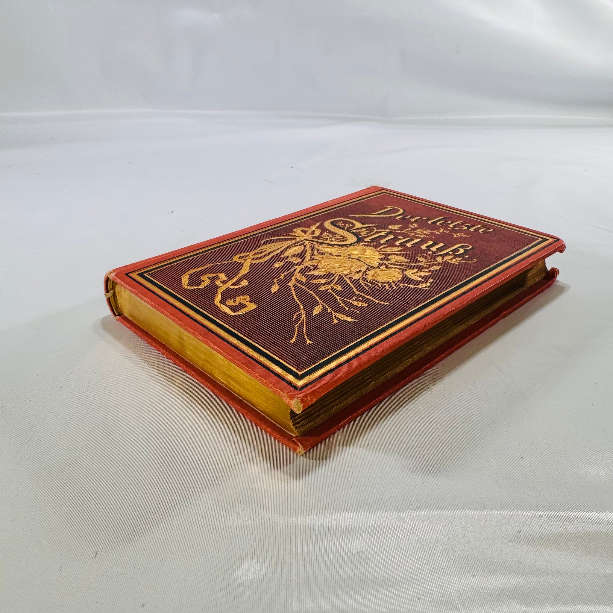 Antique German Poetry Book “Der letzte Strauß” by Karl Gerok – 1885 ...