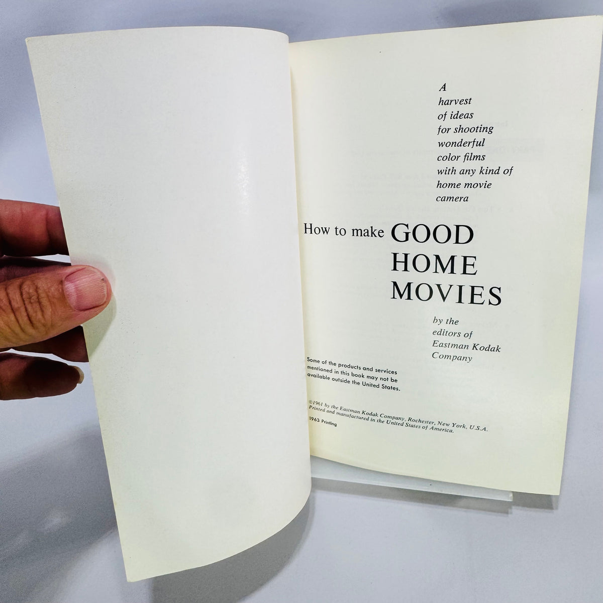 Vintage Kodak Home Movie Guide 1963 How to Make Good Home Movies Illustrated Filmmaking Book