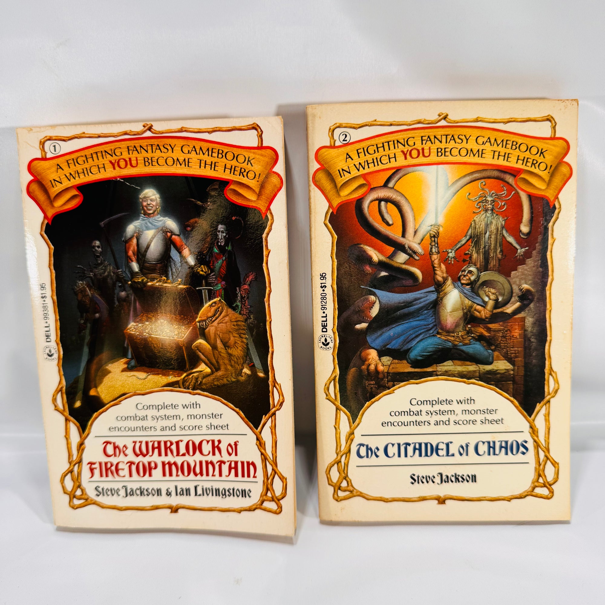 Fighting Fantasy Gamebook Set: Warlock of Firetop Mountain & Citadel of Chaos (Vol. 1 & 2)