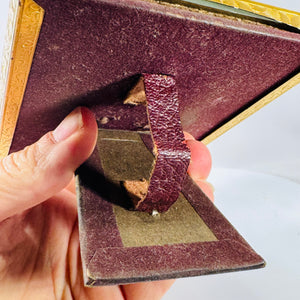 Vintage Ornate Gold 5x4 Picture Frame — Victorian / Baroque Louis XVI Style — Floral Embossed Metal, Glass