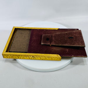 Vintage Ornate Gold 5x4 Picture Frame — Victorian / Baroque Louis XVI Style — Floral Embossed Metal, Glass