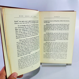 Our Sons at War by Lee McCollum 1940 Hardcover WWII Military History Illustrated Book