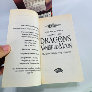 Dragonlance War of Souls Trilogy Paperback Set Margaret Weis Tracy Hickman Complete Volumes 1–3
