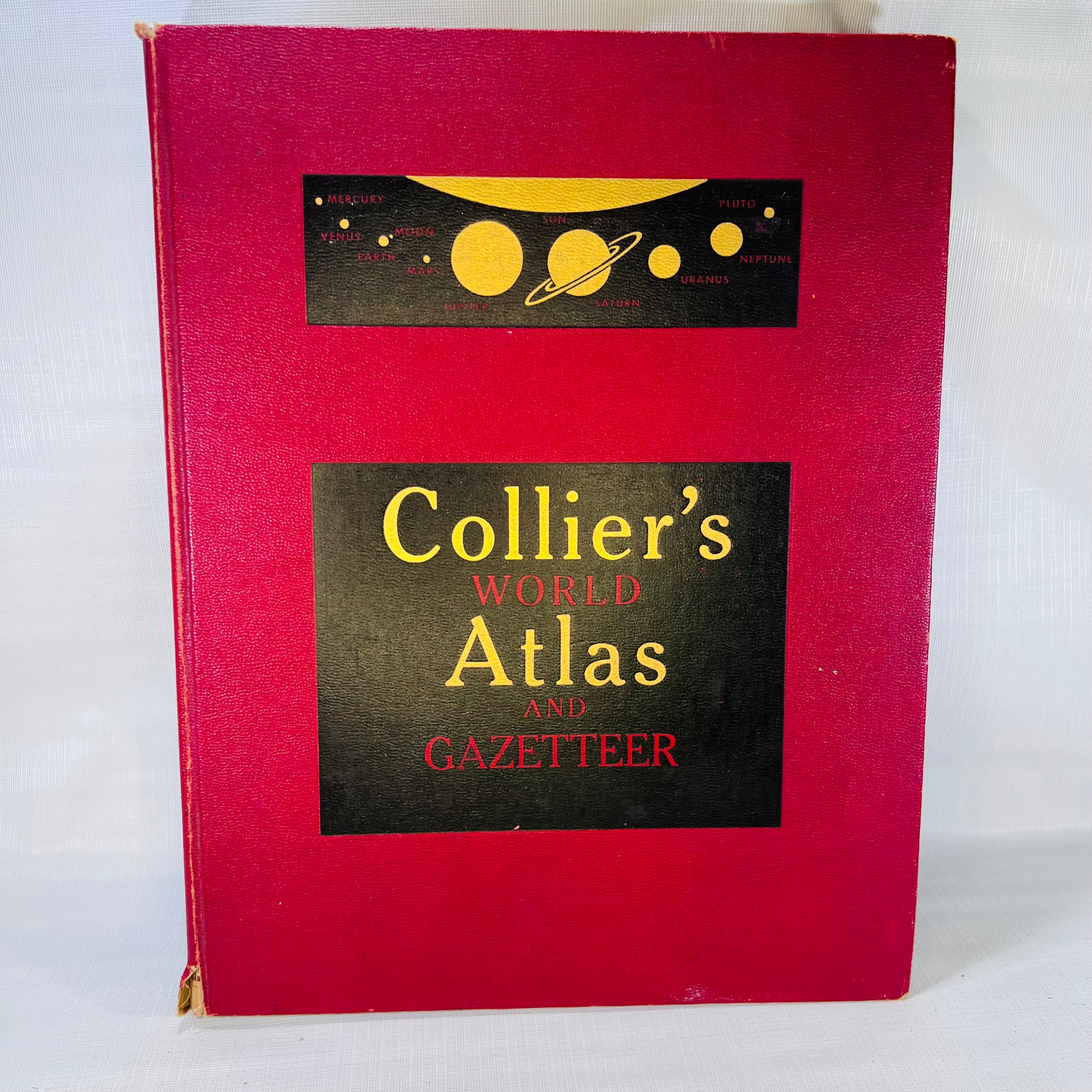 Collier's World Atlas and Gazetteer 1953 P.F. Collier & Son