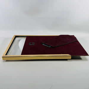 Vintage 5x7 Gold-Tone Beaded Metal Picture Frame w/ Glass | Tabletop Easel Frame