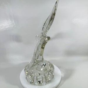 Vintage Cambridge Crystal Seagull Flower Frog (1930s–40s)