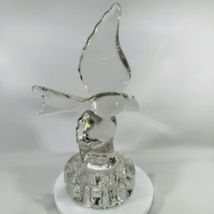 Vintage Cambridge Crystal Seagull Flower Frog (1930s–40s)