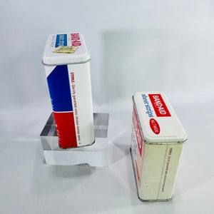 Vintage Band-Aid Tin Bundle Johnson & Johnson Metal First Aid Boxes, Plastic Strips & Sheer Strips Advertising Tins