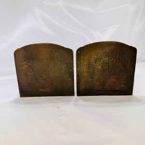 Vintage Metal Praying Couple Bookends (Set of 2)