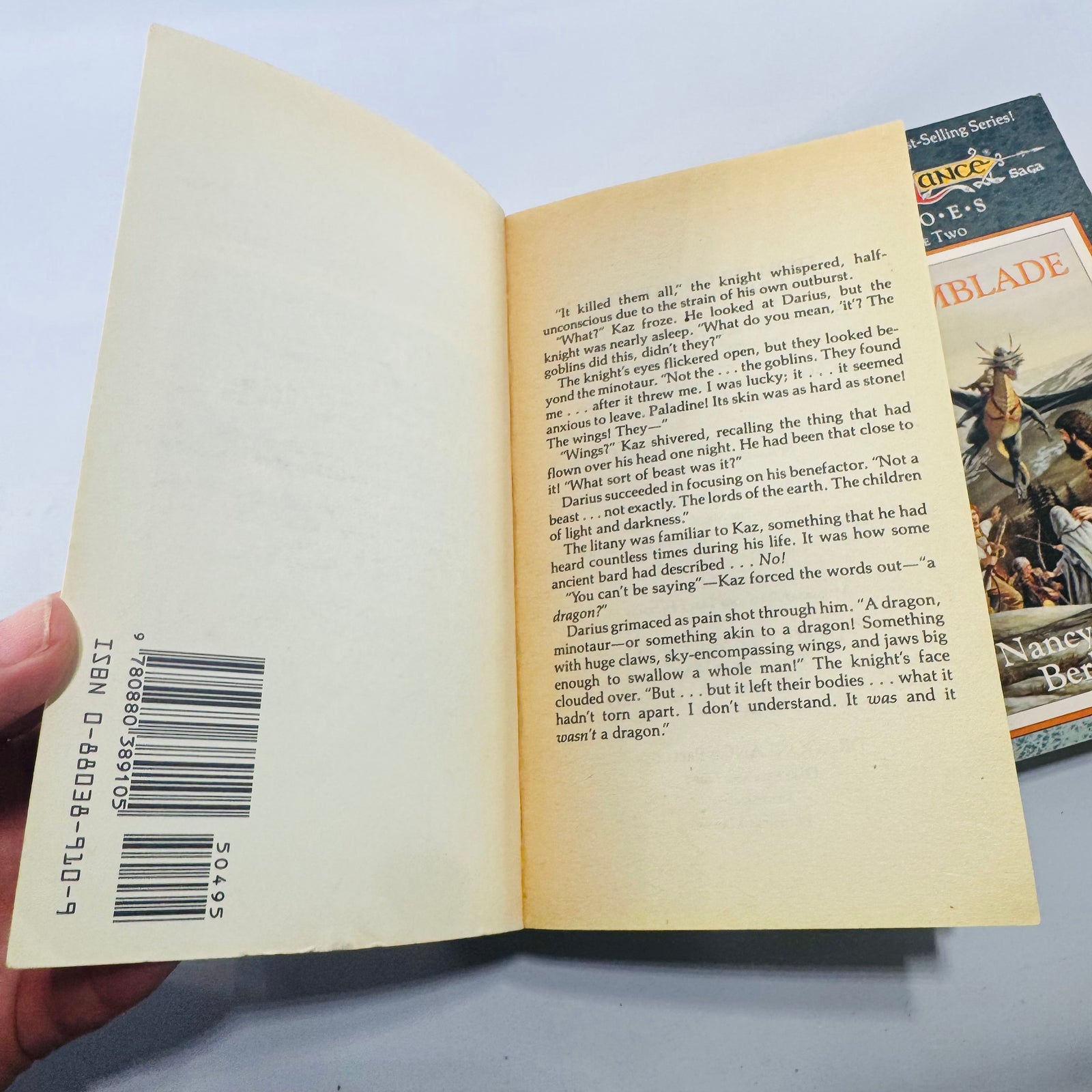 Dragonlance Heroes Paperback Bundle of 3 TSR Fantasy Books Kaz the Minotaur Stormblade Weasel's Luck