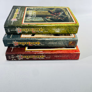 Dragonlance Heroes Paperback Bundle of 3 TSR Fantasy Books Kaz the Minotaur Stormblade Weasel's Luck