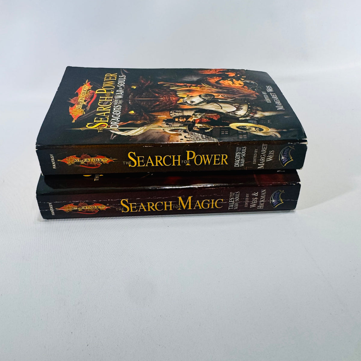 Dragonlance Paperback Bundle Love and War & Tales of Uncle Trapspringer TSR Fantasy Books