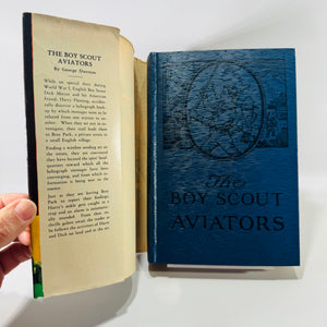 The Boy Scout Aviators (1921) by George Durston — Vintage Boys’ Adventure Hardcover w/ Dust Jacket | Saalfield Publishing Co.