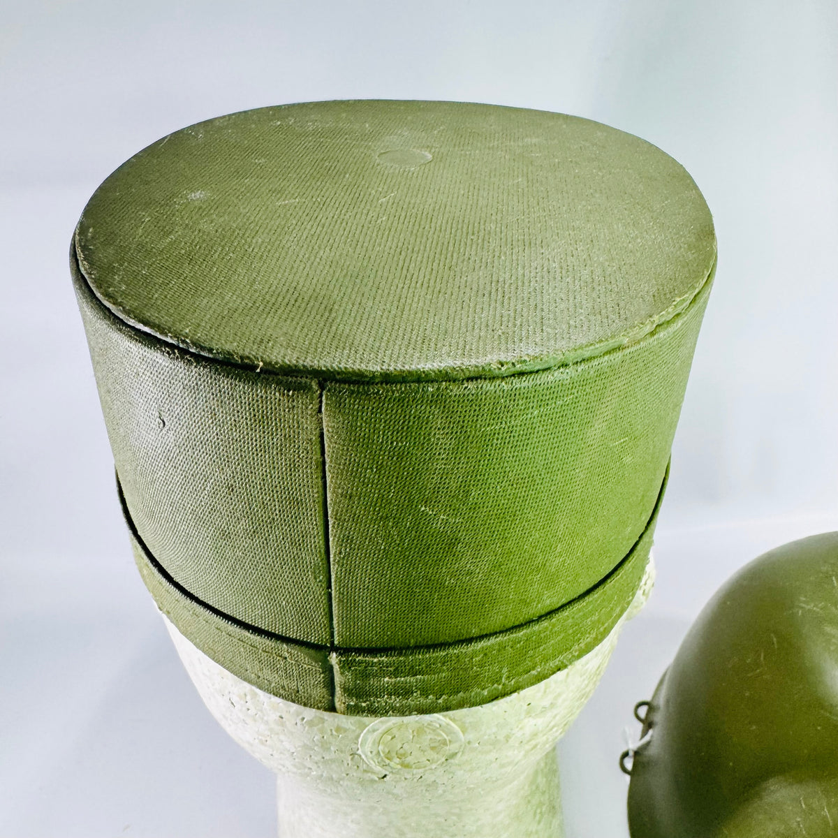 Cold War U.S. Army Aggressor Training Hat & Helmet Liner Set OPFOR Military Display Gear 1950s–1970s