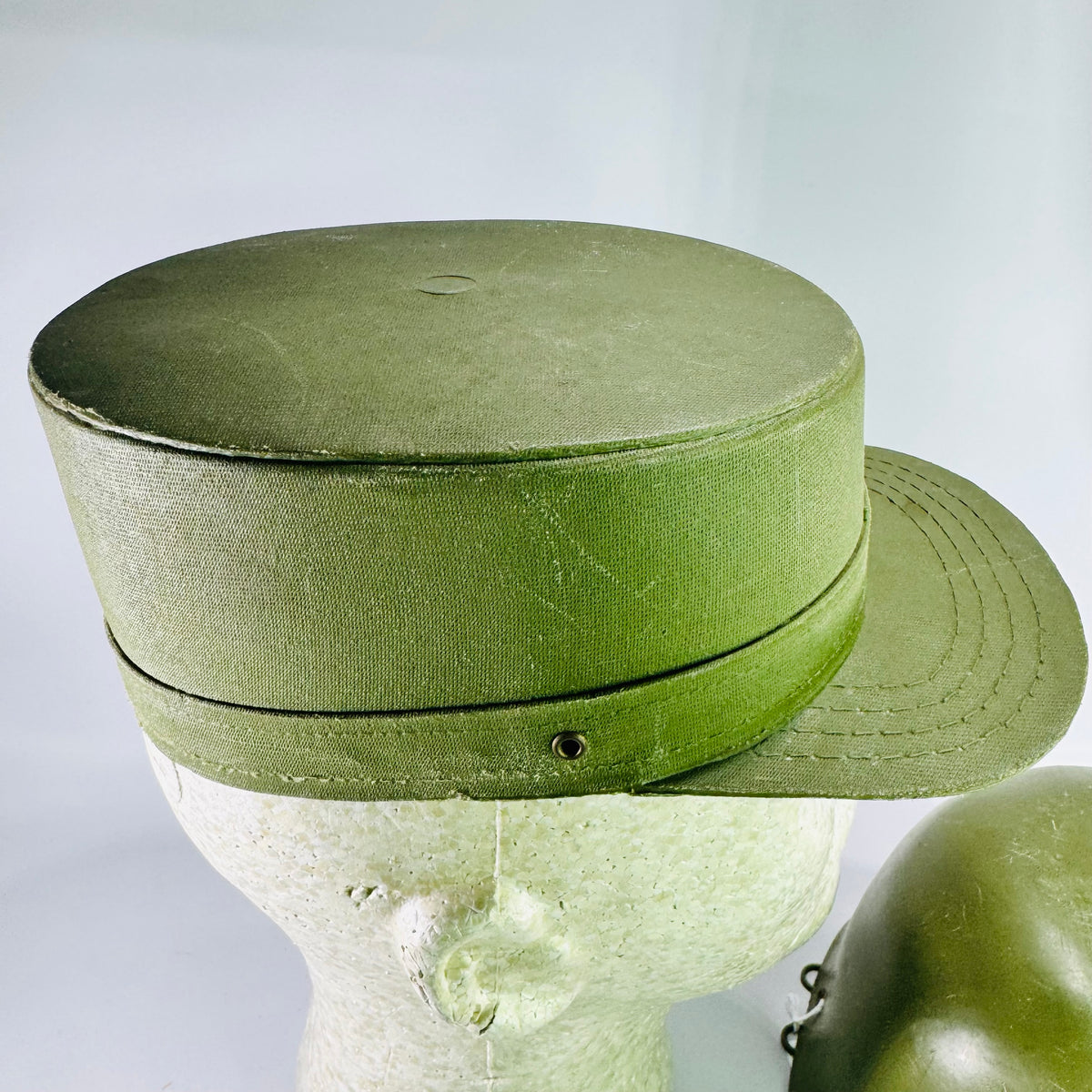 Cold War U.S. Army Aggressor Training Hat & Helmet Liner Set OPFOR Military Display Gear 1950s–1970s