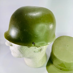 Cold War U.S. Army Aggressor Training Hat & Helmet Liner Set OPFOR Military Display Gear 1950s–1970s